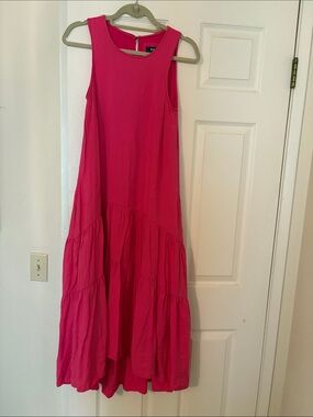 Maeve Hot Pink Sleeveless Maxi Dress